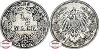 KAISERREICH 1/2 Mark J 16 - Kursmünze -