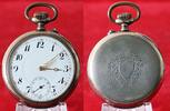 Antike Taschenuhr, Calinder 10 Rubins, Silber, guter Zustand -