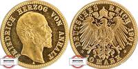 ANHALT 10 Mark J 180 - Herzog Friedrich I. - SEHR SELTEN -