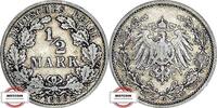 KAISERREICH 1/2 Mark J 16 - Kursmünze -