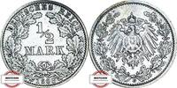 KAISERREICH 1/2 Mark J 16 - Kursmünze -