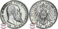 WÜRTTEMBERG 3 Mark J 175 - König Wilhelm II. -