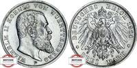 WÜRTTEMBERG 3 Mark J 175 - König Wilhelm II. -