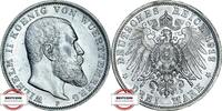 WÜRTTEMBERG 3 Mark J 175 - König Wilhelm II. -