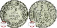 2 Mark 1927 E WEIMAR J 320 - Kursmünze SS+