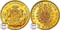 20 Mark 1875 J J 210 - Hamburger Stadtwappen - TOP fast STG Prachtexemplar