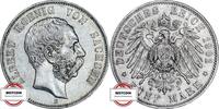 SACHSEN 5 Mark J 125 - König Albert -