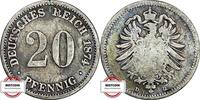 KAISERREICH 20 Pfennig 1874 D J 5 - Kursmünze S-SS 8.50 £8.07 £  +  8.67 £ shipping