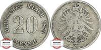 KAISERREICH 20 Pfennig 1873 H J 5 - Kursmünze fast SS 342.45 £325.32 £  +  17.34 £ shipping