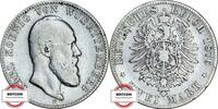 WÜRTTEMBERG 2 Mark 1876 F J 172 - König Karl S-SS 52.02 £49.42 £  +  8.67 £ shipping