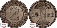 WEIMAR 2 Reichspfennig 1936 E J 314 - Kursmünze SS-VZ 11.27 £10.71 £  +  8.67 £ shipping