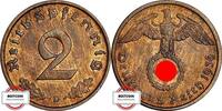DRITTE REICH 2 Pfennig 1936 D J 362 - Kursmünze VZ+ 15.61 £14.82 £  +  8.67 £ shipping