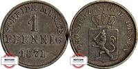 HESSEN-DARMSTADT 1 Pfennig 1871 AKS 131 - Großherzog Ludwig III. VZ Rand... 15.61 £14.82 £  +  8.67 £ shipping