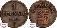 SACHSEN 1 Pfennig 1859 F AKS 154 - König Johann SS+ 8.50 £8.07 £  +  8.67 £ shipping