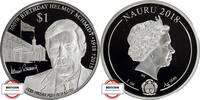 NAURU 1 $ 100. Geb. v. Helmut Schmidt - SELTEN - Rechteck-Kapsel -