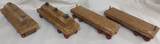 Sonstiges  1950s Wood Cass Limited Train Lot of (8) Set - Parts Repair Vintage - LH398