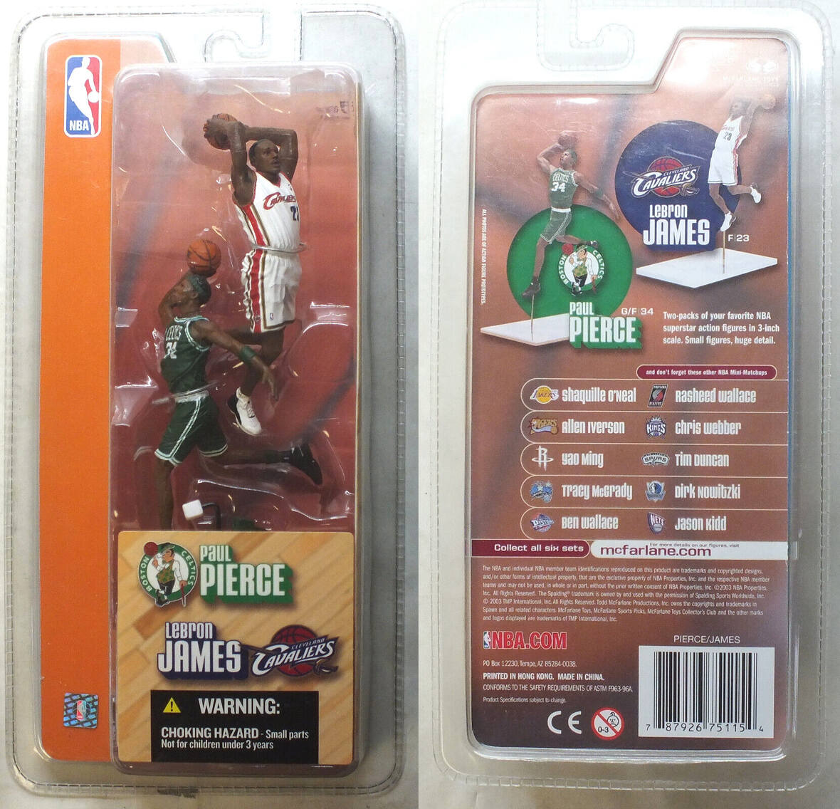 2003 Lebron James Paul Pierce McFarlane Toys Sportspicks Celtics Cavaliers  E683 | MA-Shops