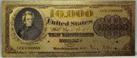 USA Banknoten 1878 $ $10,000 Legal Tender Novelty 24K Gold Foil Plated Note Bill 6 GFN38 -