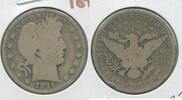 USA Half Dollar 1895-P Silver Barber 50c Philadelphia Mint - KR252 -