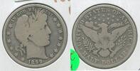 USA Half Dollar 1899-P Silver Barber 50c Philadelphia Mint - KR262 -