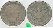 USA Half Dollar 1905-P Silver Barber 50c Philadelphia Mint - KR276 -