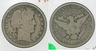 USA Half Dollar 1906-P Silver Barber 50c Philadelphia Mint - KR279 -