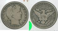 USA Half Dollar 1906-P Silver Barber 50c Philadelphia Mint - KR280 -