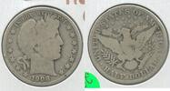 USA Half Dollar 1908-O Silver Barber 50c New Orleans Mint - KR284 -