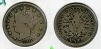 USA 1910 Liberty V Nickel - Five Cents - BQ895  11.83 £ Tax included +  -0.74 £ shipping
