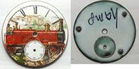 Sonstiges Hampden 18 Size 2-2-2 Steam Locomotive Train Pocket Watch Porcelain Dial LW519 -