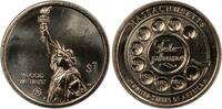 USA Dollar 2020-P Telephone MA Innovation Golden Coin Philadelphia Mint AIP07 -