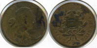 USA Large Cent Penny - Counterstamp - C595 -