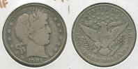 USA Half Dollar 1901-P Silver Barber 50c Philadelphia Mint -SR351 -