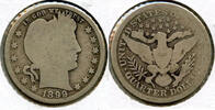 USA Quarter 1899-O Barber Silver - New Orleans Mint - BQ670 -