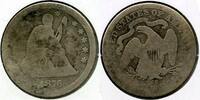 USA Seated Liberty Quarter 1876-CC - Carson City Mint - BQ570 -