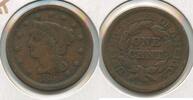 USA Large Cent Braided Hair Penny 1c Philadelphia Mint - SR490 -
