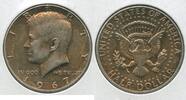 USA Half Dollar 1967-P Silver Kennedy 50c Philadelphia Mint Toner Toning - SR514 -