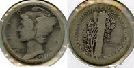 USA Dime 1921-D Mercury Silver - Denver Mint - A592 -