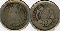 USA Dime 1853 Seated Liberty  - Arrows - Philadelphia Mint - A586  14.79 £ Tax included +  -0.74 £ shipping