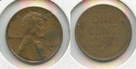 USA Penny 1947-S Lincoln Wheat 1c Lamination Error Coin - SR734 -