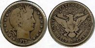 USA Half Dollar 1915-D Barber Silver - Denver Mint - BQ862 -