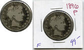 USA Half Dollar Barber Silver - Philadelphia Mint - A668 -