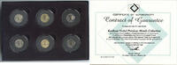 USA Keelboat Nickels P + D Coin Set Gold-Layered Platinum-Layered - J276 -