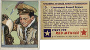 Sonstiges Fight the Red #10 Card Menace Lieutenant Russell Brown Bowman Gum - DN262 -