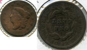 USA Large Cent Coronet Head Penny - DM229 -