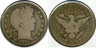 USA Half Dollar 1904-O Barber Silver - New Orleans Mint - RC515 -
