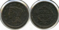 USA Large Cent Braided Hair Penny - J546 -
