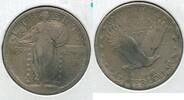 USA Standing Liberty Quarter 1917-S Type 2 Silver SLQ 25c San Francisco mint - SS153 -