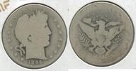 USA Half Dollar 1896-S Silver Barber 50c San Francisco Mint -SS749 -