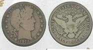 USA Half Dollar 1913-P Silver Barber 50c Philadelphia Mint -SS761 -